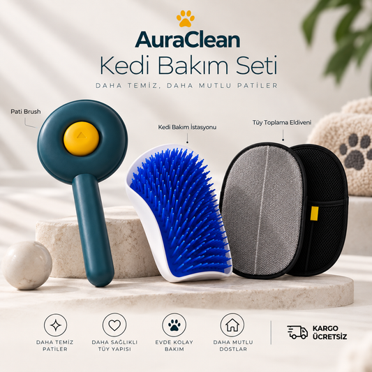 AuraClean Kedi Bakım İstasyonu